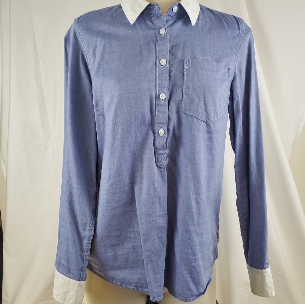 Tommy Hilfiger BoyfriendFit Work Top Womens Medium